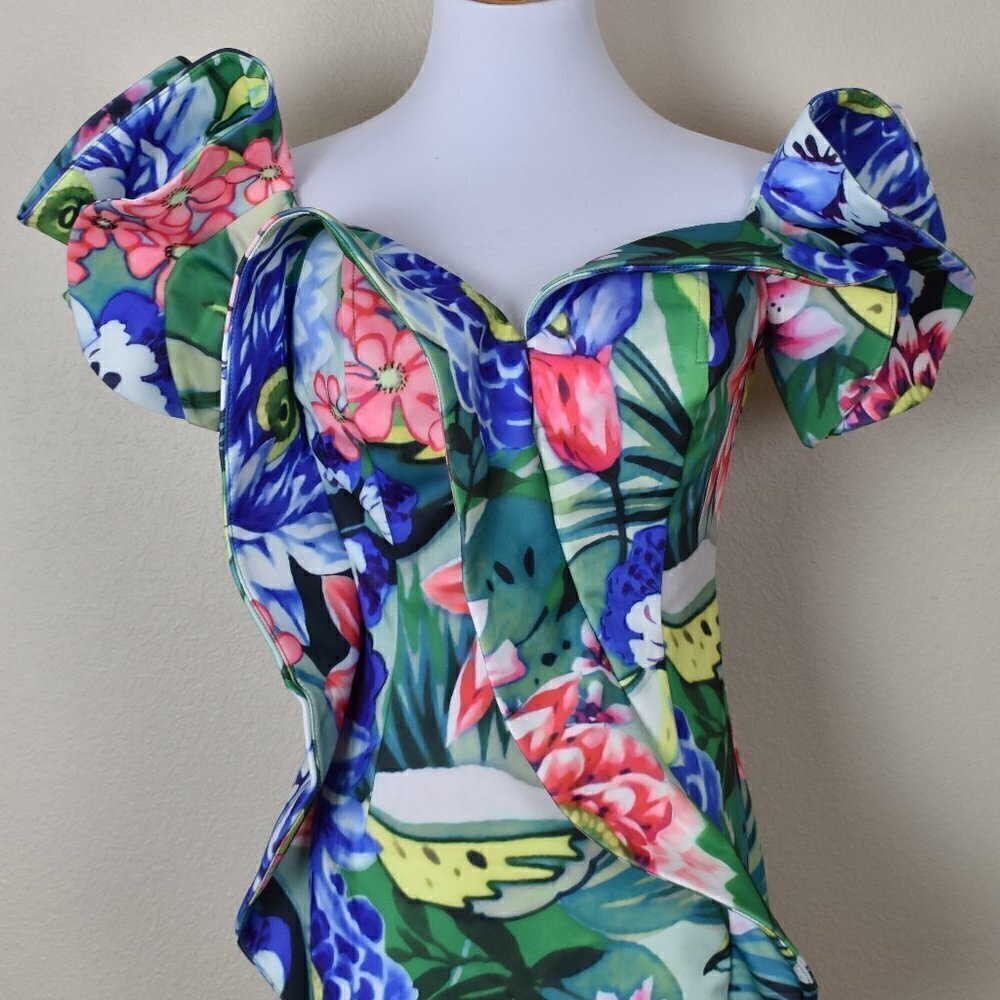 CQ by CQ Floral Ruffle Sheath Dress - Picture 2 of 8